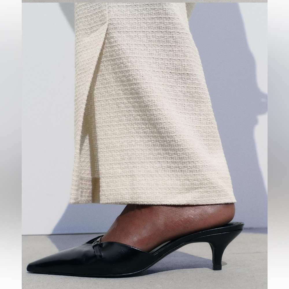 ZARA SS24 METALLIC THREAD TEXTURED PANTS 2529/122 018/002 - Picture 7 of 13